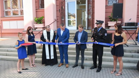 Slavnostní otevření nového sídla Městské policie Ostrov v srpnu 2020
